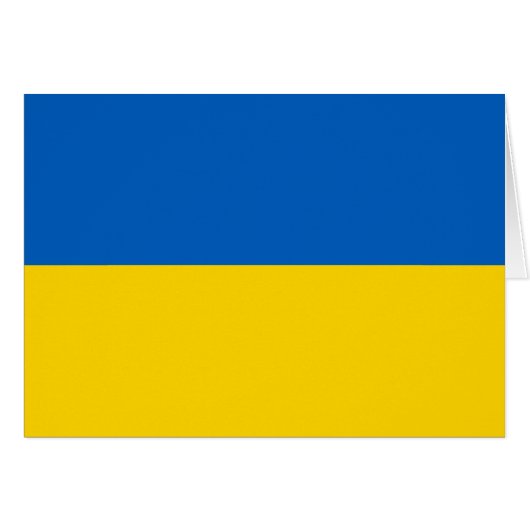 Ukraine Flag Cards (Front Horizontal)