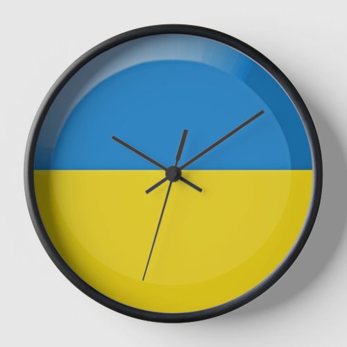Ukraine flag clock