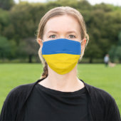Ukraine Flag Cloth Face Mask (Outside)