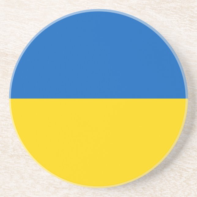 Ukraine flag coaster (Front)
