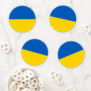 Ukraine flag coaster set