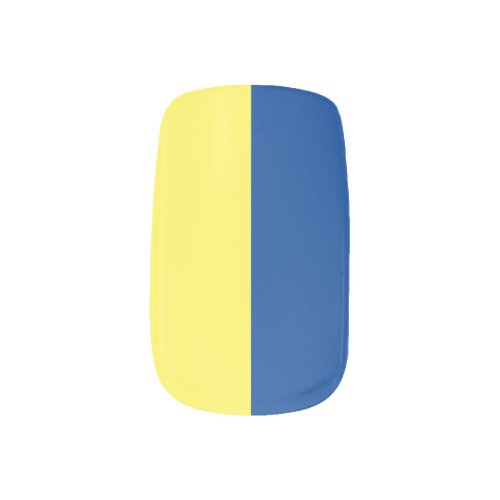 Ukraine Flag Colors Blue Yellow  Minx Nail Art