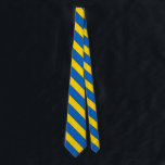 Ukraine Flag Colors Elegant Neck Tie<br><div class="desc">Ukraine Flag Colors Elegant Neck Tie with the diagonal stripes in the colors of Ukraine flag placed all over the tie. Subtle and beautiful design makes this tie the perfect companion for the shirt and a great gift for any occasion. © 2021 CoutriesOfTheWorld</div>