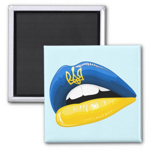 Ukraine Flag Colors Lipstick Magnet