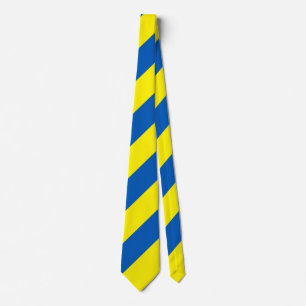 Ukraine Flag Colors Modern Neck Tie