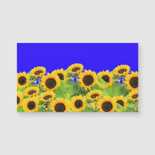 Ukraine Flag Colors Sunflowers Magnet