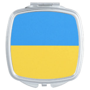 Ukraine flag compact mirror
