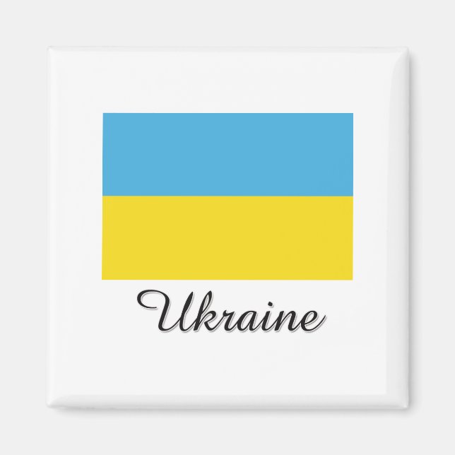 Ukraine Flag Design Magnet (Front)
