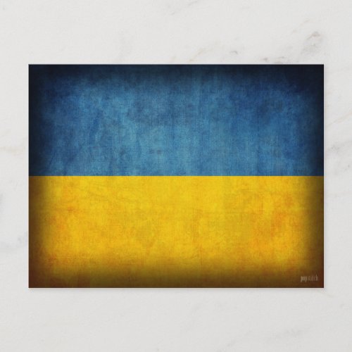 Ukraine Flag Distressed Postcards