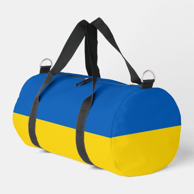 Ukraine flag duffle bag (Left Corner)