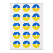 Ukraine Flag Edible Frosting Rounds Peace Dove (Sheet)