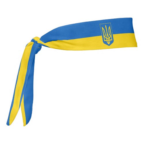 Ukraine Flag Elegant Patriotic Tie Headband