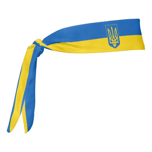Ukraine Flag Elegant Patriotic Tie Headband (Rotate 270)