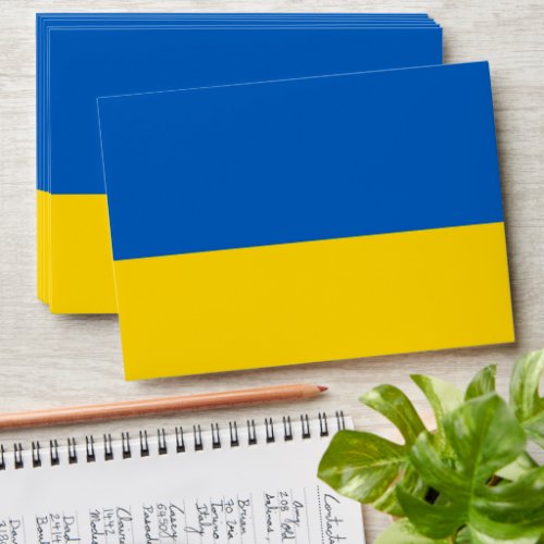 Ukraine flag envelope