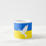Ukraine Flag Espresso Cup Dove Of Peace - Freedom at Zazzle