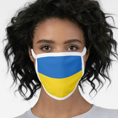 Ukraine flag face mask