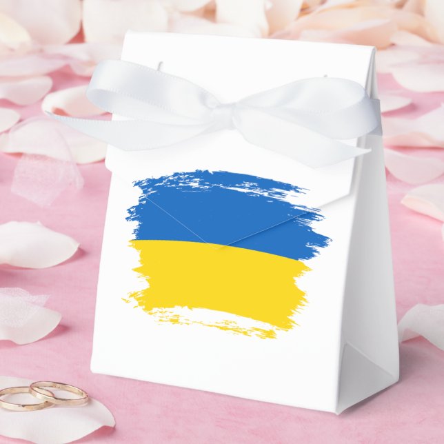 Ukraine flag favor boxes (Wedding)