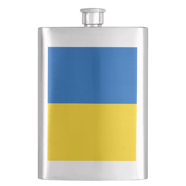 Ukraine Flag Flask (Front)