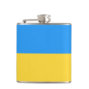 Ukraine flag flask
