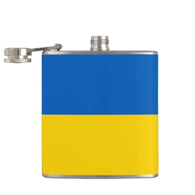 Ukraine flag flask (Opened)