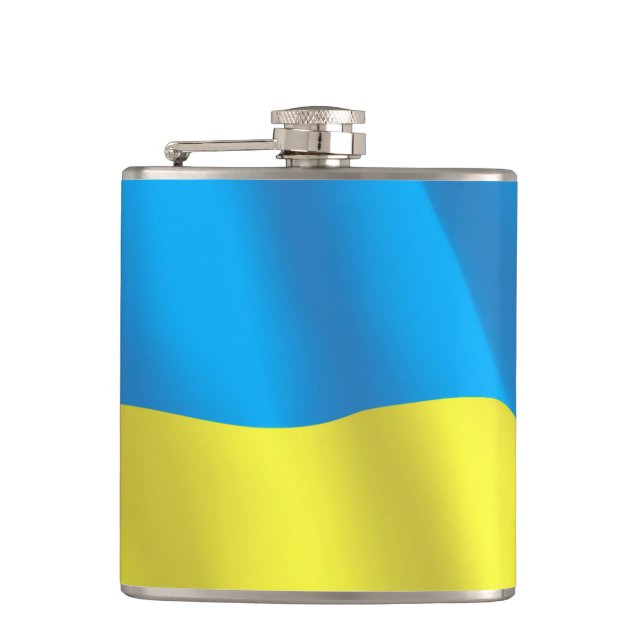 Ukraine Flag Flask (Front)