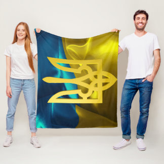 Ukraine Flag Fleece Blanket