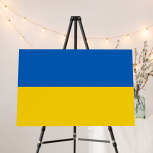Ukraine flag foam board