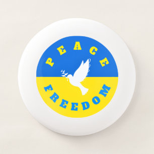 Ukraine Flag Frisbee Dove of Peace - Freedom