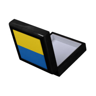 Ukraine flag gift box