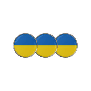 Ukraine flag golf ball marker
