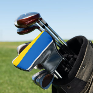 Ukraine flag golf head cover