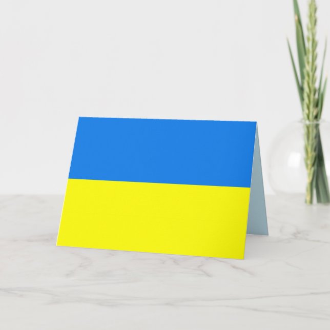 ukraine flag greeting card (Front)