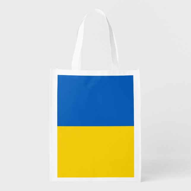 Ukraine flag grocery bag (Front)