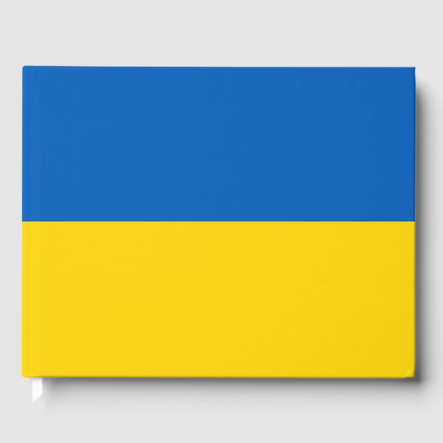 Ukraine flag guest book (Front)