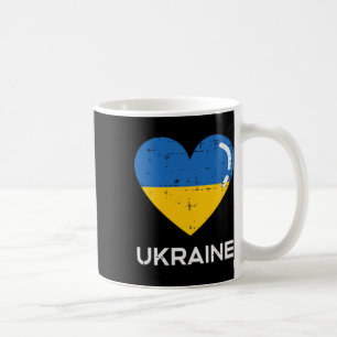 Ukraine Flag Heart Pocket Love Ukrainian Women Men Coffee Mug
