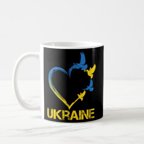 Ukraine Flag Heart Ukrainian Ukraine Coffee Mug