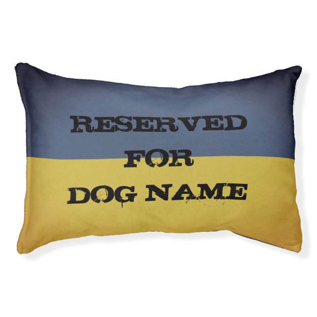 Ukraine flag indoor dog bed reserved pet pillow (Front)