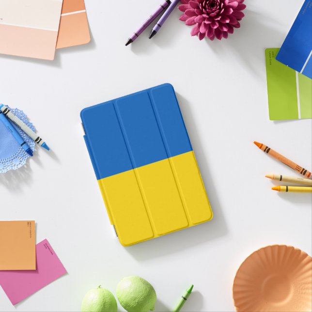 Ukraine flag iPad mini cover (In Situ)