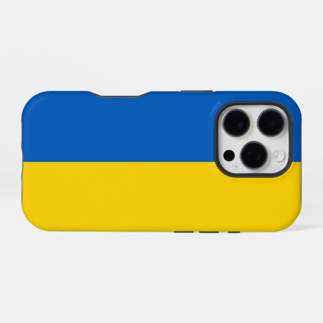 Ukraine Flag iPhone Case (Back Horizontal)