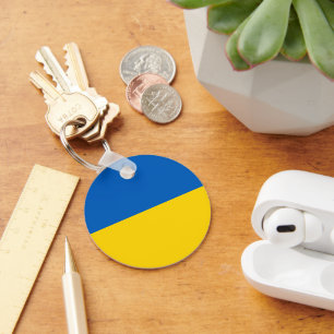 Ukraine flag keychain