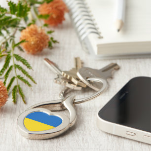 Ukraine flag keychain