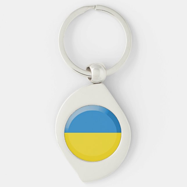 Ukraine flag keychain (Front)