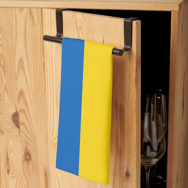 Ukraine flag kitchen towel (Thirds Fold)