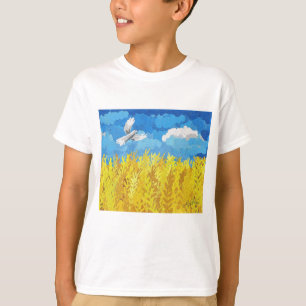 Ukraine Flag Landscape T-Shirt