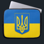 Ukraine Flag Laptop Sleeve<br><div class="desc">Protect your laptop in style with our exclusive laptop sleeve featuring the flag of Ukraine! Crafted with meticulous attention to detail, this sleeve is more than just a protective cover; it's a celebration of Ukrainian heritage and cultural pride. The bold design proudly showcases the iconic blue and yellow stripes of...</div>