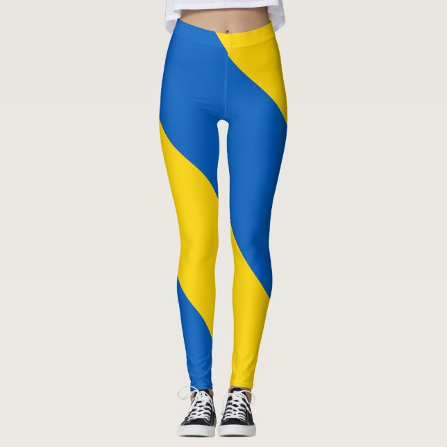 Ukraine Flag Leggings (Front)