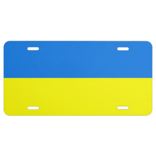 Ukraine Flag License Plate