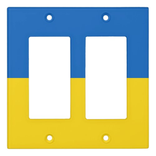 Ukraine flag light switch cover