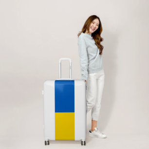 Ukraine flag luggage