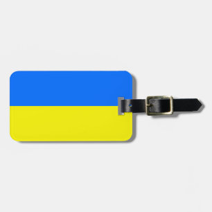 Ukraine flag luggage tag